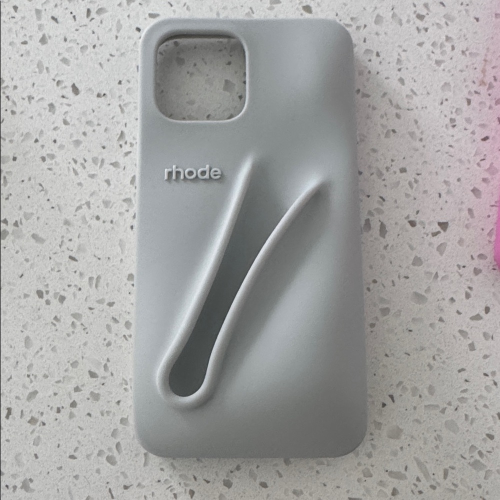 RHODE Light Gray Sculpted Phone Case